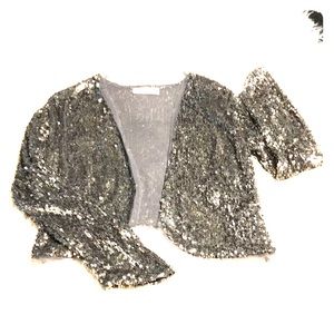 Sequin Crop jacket.